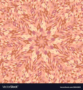 Colorful geometrical dynamic radial tiled mosaic vector image