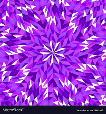 Colorful geometrical dynamic radial tiled mosaic vector image