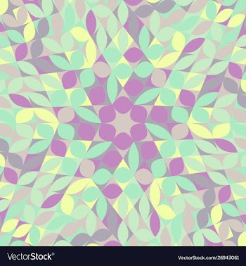 Colorful geometrical dynamic stylized flower vector image