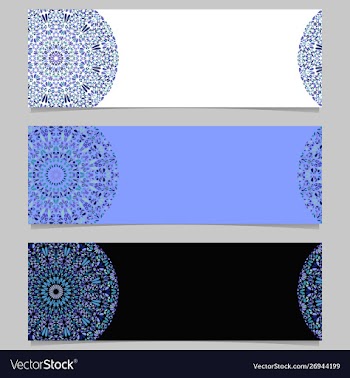 Colorful geometrical horizontal gravel mandala vector image