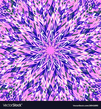 Colorful geometrical hypnotic radial pattern vector image