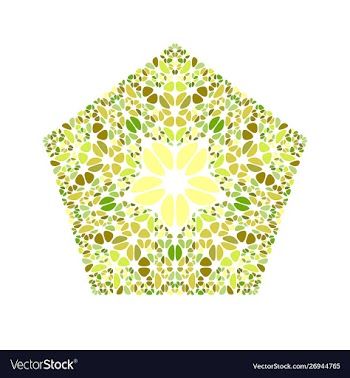 Colorful geometrical isolated abstract gravel vector image