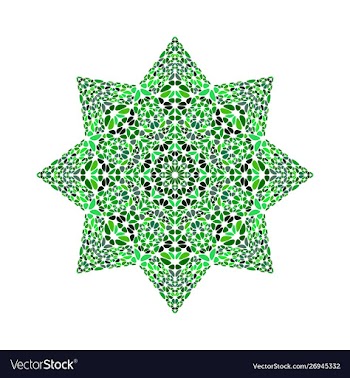 Colorful geometrical isolated gemstone star logo vector image