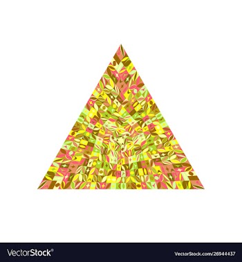 Colorful geometrical isolated tiled mosaic vector image