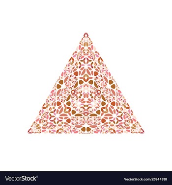 Colorful geometrical ornate floral mosaic vector image