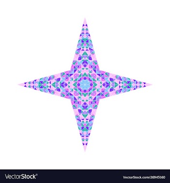 Colorful geometrical polygonal triangle mosaic vector image