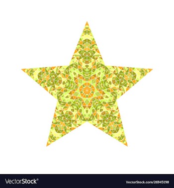Colorful geometrical polygonal triangle mosaic vector image