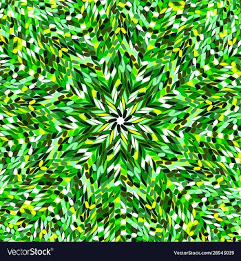 Colorful geometrical radial tiled mosaic pattern vector image