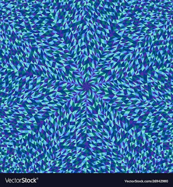 Colorful geometrical radial tiled pattern vector image