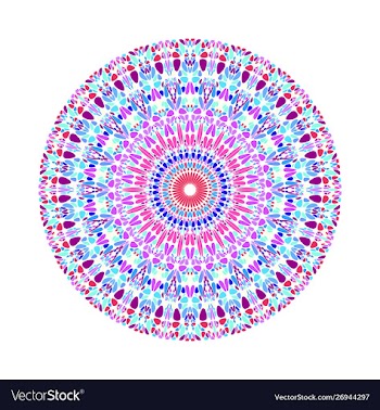 Colorful geometrical round abstract circular vector image
