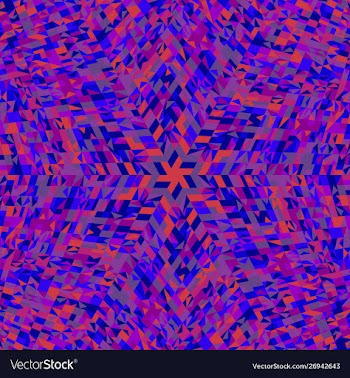 Colorful geometrical round tile pattern mosaic vector image