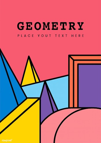 Colorful geometry mockup graphic design | Free stock vector - 454272
