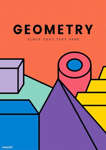 Colorful geometry mockup graphic design | Free stock vector - 454274