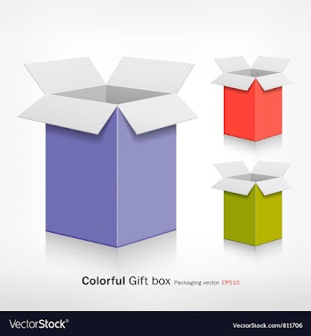  					Colorful gift box vector image														