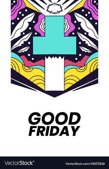 colorful good friday background