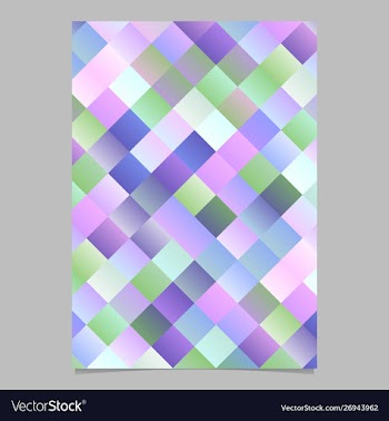 Colorful gradient abstract diagonal square vector image