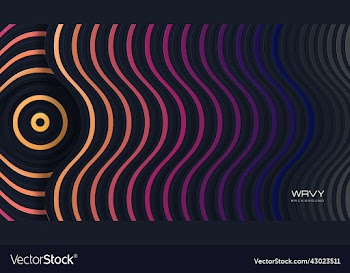 colorful gradient abstract wavy dimensional