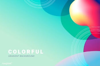 Colorful gradient backdrop | Free stock vector - 588417