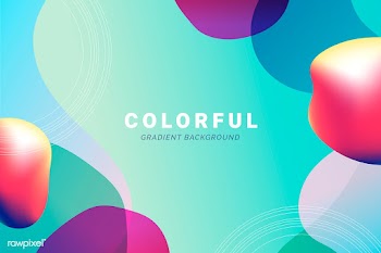 Colorful gradient backdrop | Free stock vector - 588420