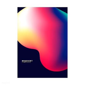 Colorful gradient template background design | Free stock vector - 458249