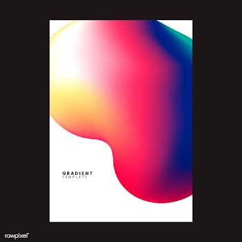 Colorful gradient template background design | Free stock vector - 458268