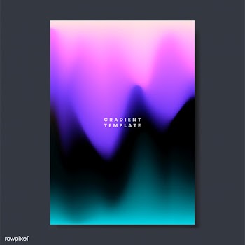 Colorful gradient wallpaper template design | Free stock vector - 458298