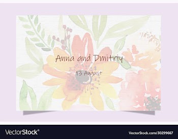 colorful greeting wedding invitation card set