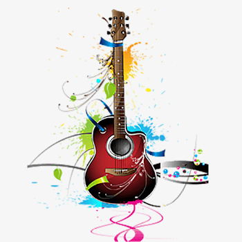 Colorful Guitar, Guitar Clipart, Guitar PNG Image and Clipart for ...