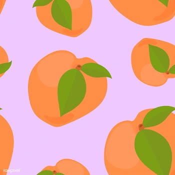 Colorful hand drawn apricot pattern | Free stock vector - 416992