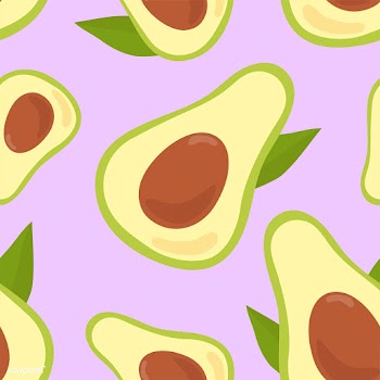 Colorful hand drawn avocado pattern | Free stock vector - 417015