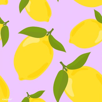 Colorful hand drawn lemon pattern | Free stock vector - 416990
