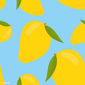 Colorful hand drawn mango pattern | Free stock vector - 417005