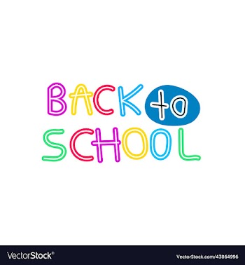 colorful hand lettering typography back to school
