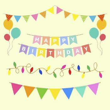 Colorful happy birthday decoration sticker | Free Vector - rawpixel