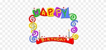 Colorful Happy Birthday Png Background Image - Happy Birthday Card Frame