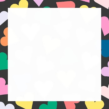 Colorful heart frame, cute love | Free Photo - rawpixel