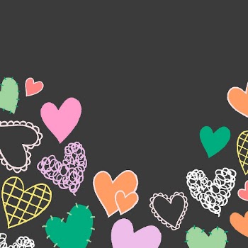 Colorful hearts background border, valentine&rsquo;s | Free Photo - rawpixel