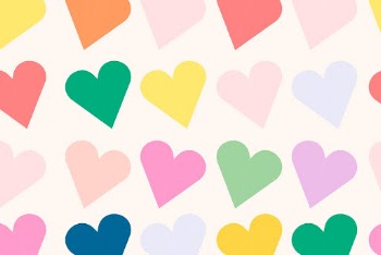 Colorful hearts background valentine&rsquo;s design | Free Photo - rawpixel