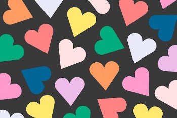 Colorful hearts background valentine&rsquo;s pattern | Free Photo - rawpixel