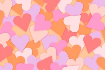 Colorful hearts background valentine&rsquo;s pattern | Free Photo - rawpixel