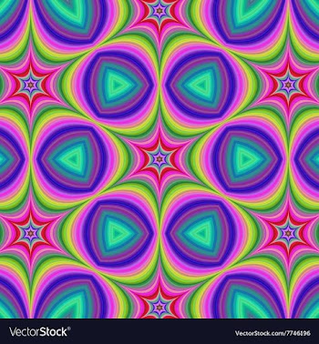 Colorful hexa star background vector image