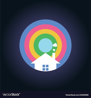 colorful house logo
