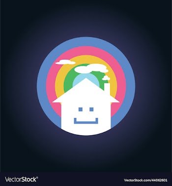 colorful house logo