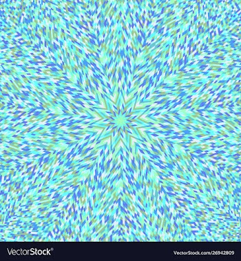 Colorful hypnotic circular tile mosaic pattern vector image