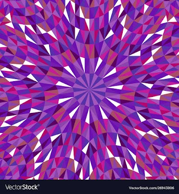 Colorful hypnotic dynamic circular tile mosaic vector image