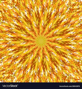 Colorful hypnotic geometrical circular tile vector image