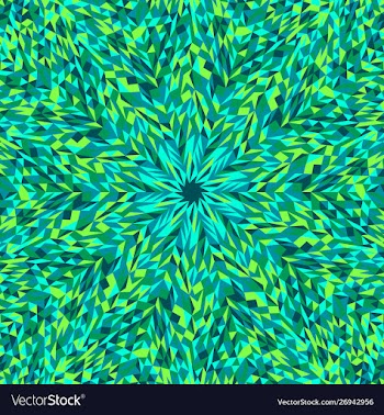 Colorful hypnotic geometrical circular tile vector image