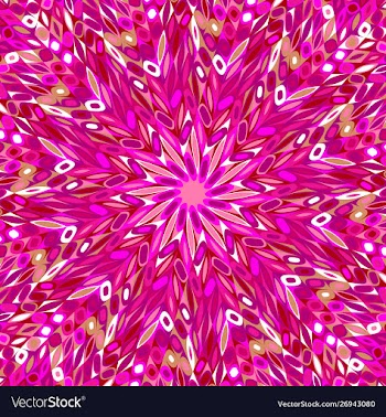 Colorful hypnotic geometrical round mosaic vector image