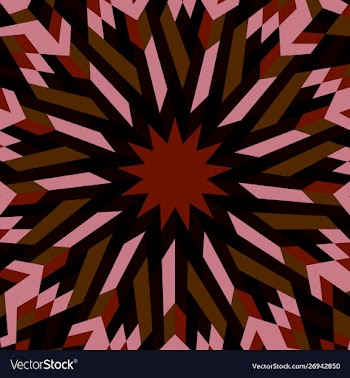 Colorful hypnotic round tile mosaic background vector image