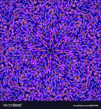 Colorful hypnotic round tiled mosaic pattern vector image